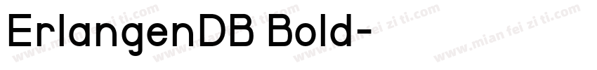 ErlangenDB Bold字体转换